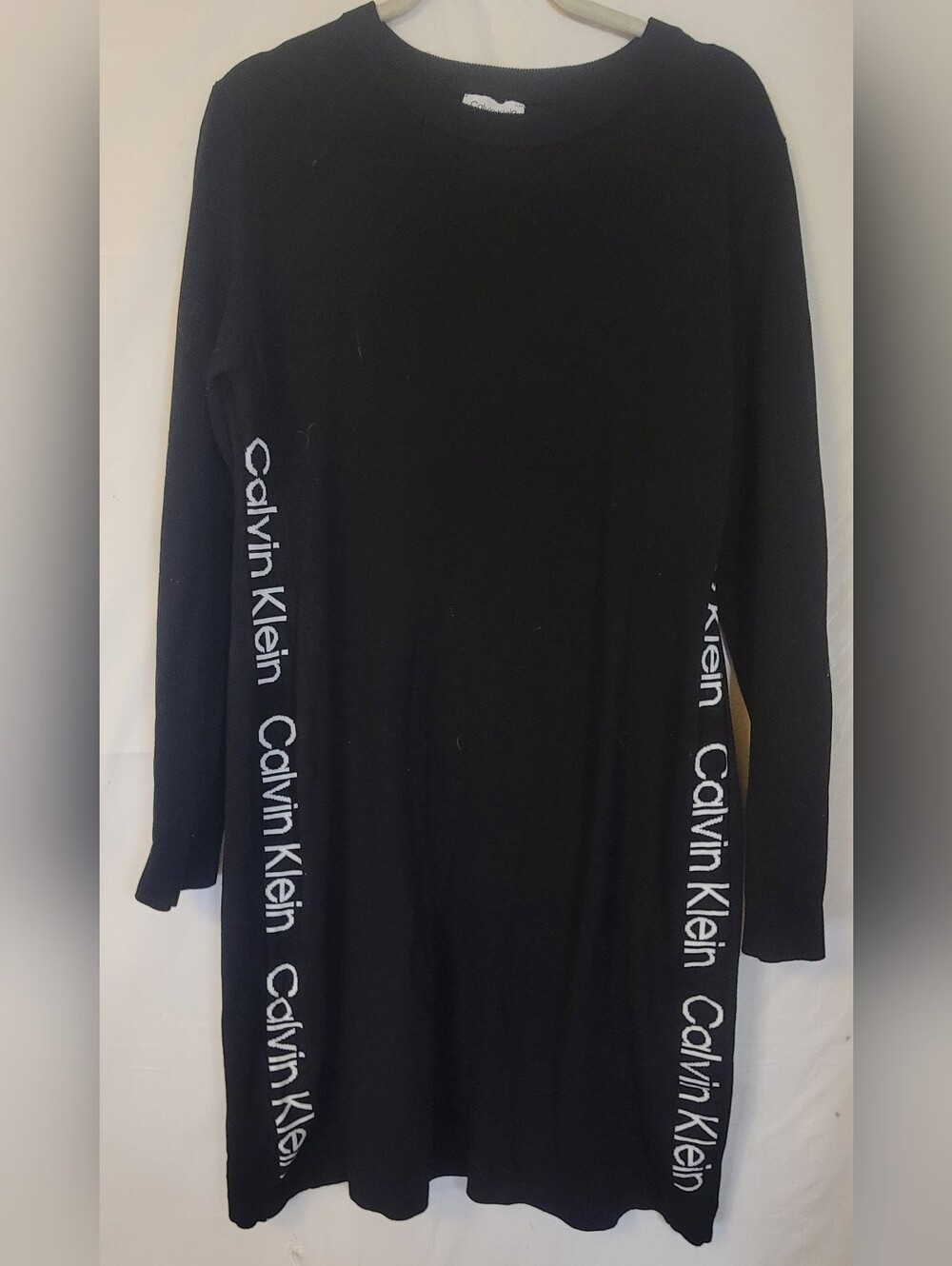 Calvin Klein Men's Black Logo Crewneck Sweater